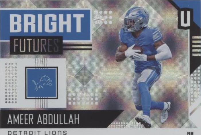 2018 Panini Unparalleled Ameer Abdullah #BF-AA - 1 of 2