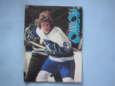 1975/76 VANCOUVER CANUCKS ATLANTA FLAMES PROGRAM PHIL MYRE PAT QUINN RICK BLIGHT