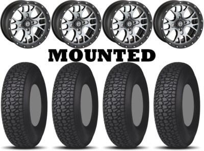 Kit 4 Tensor Regulator 2 Tires 30x10-15 on Moose 545X Machined Wheels H700