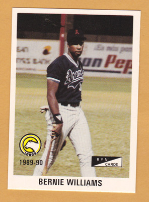 BERNIE WILLIAMS LOBOS DE ARECIBO  1989-90  PUERTO RICO #A-22 #189 OF 201