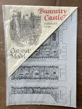 NOS VTG 1984 BUNRATTY CASTLE  Cut Out Model Craft Cupsa Souvenir Dublin Ireland