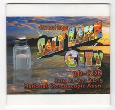 Salt Lake City NSA 3-D Con 2015 - Image 3D View-Master Reel and Envelope