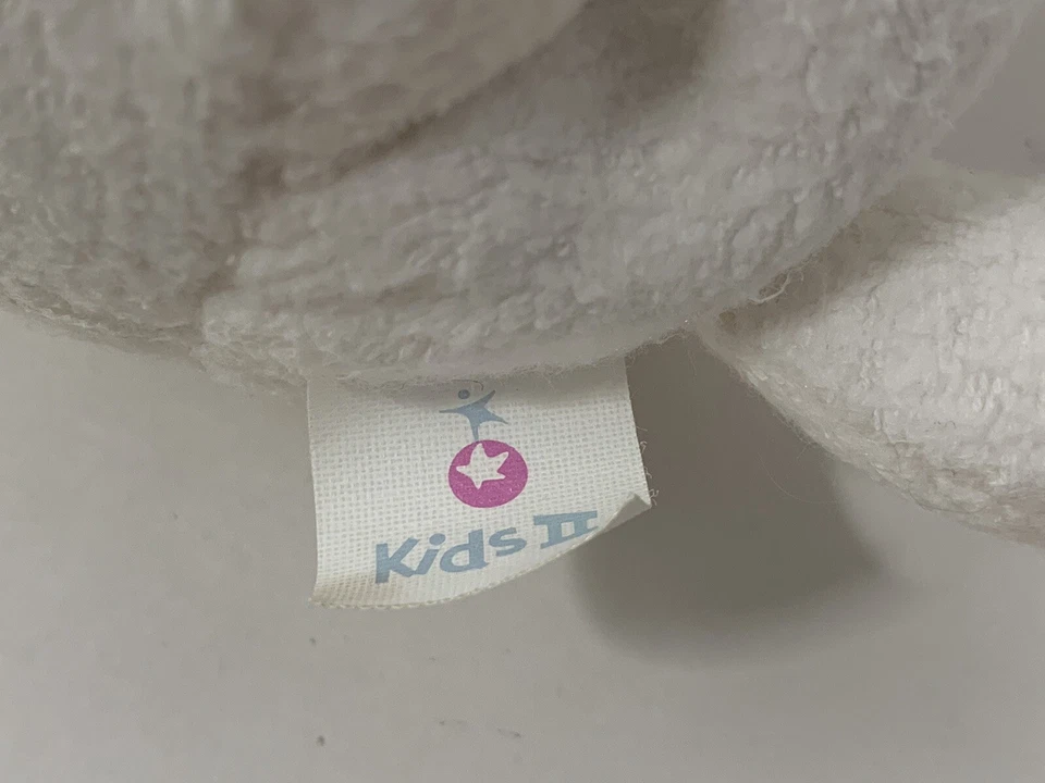 Kids II 2 prayer praying white blue puppy dog polka dot bow SPOTS NO SOUND - Image 4 of 4