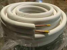 3/8” X 3/4" x 50 Ft Insulated 100%Copper Tubing AC mini split Ductless Line set