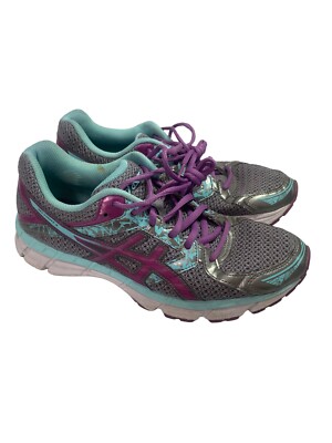 Asics Gel Excite Women Sz Blue Purple Silver Running Shoes