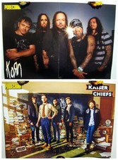 Kaiser Chiefs / Korn KoЯn band Jonathan Davis Brian Welch magazine poster 16x11