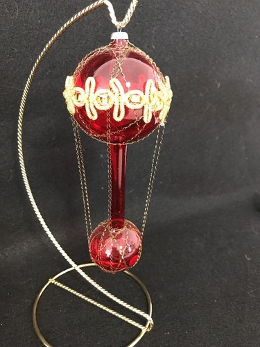 UNIQUE Blown Glass Ornament from West Germany - Picture 5 of 9