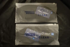 2 BRAND NEW AMEX & CLEAR PROMOTIONAL DELUXE SLEEP MASKS