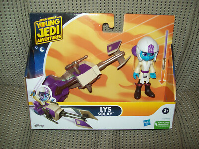 Lys Solay, 4'' Figure Star Wars Young Jedi Adventures with Speeder Bike