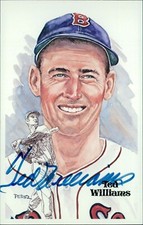 Ted Williams Boston Red Sox Signed Perez Steele HOF Postcard JSA Authenticated