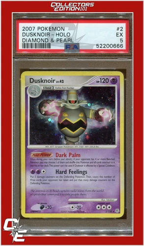 Diamond & Pearl 2 Dusknoir Holo PSA 5