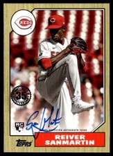 2022 Topps 1987 Baseball Autographs Reiver Sanmartin Rookie Auto Reds #87BA-RS