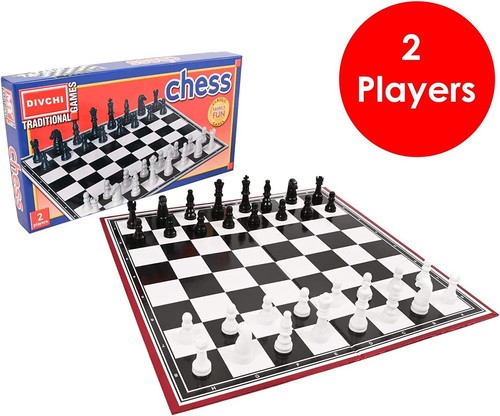 Klassische traditionelle Brettspiele - Ludo und Schach Familie Kinder Spaß Spielset - Bild 6 von 9