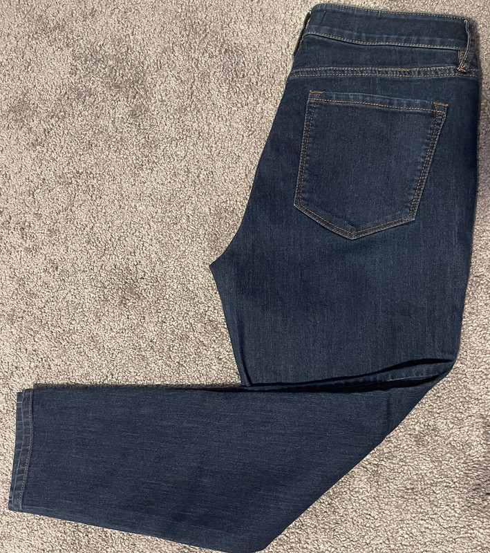 ANN TAYLOR LOFT Curvy Skinny Dark BlueJeans Women's 29/8 Rise 9.5” Inseam 27.5”