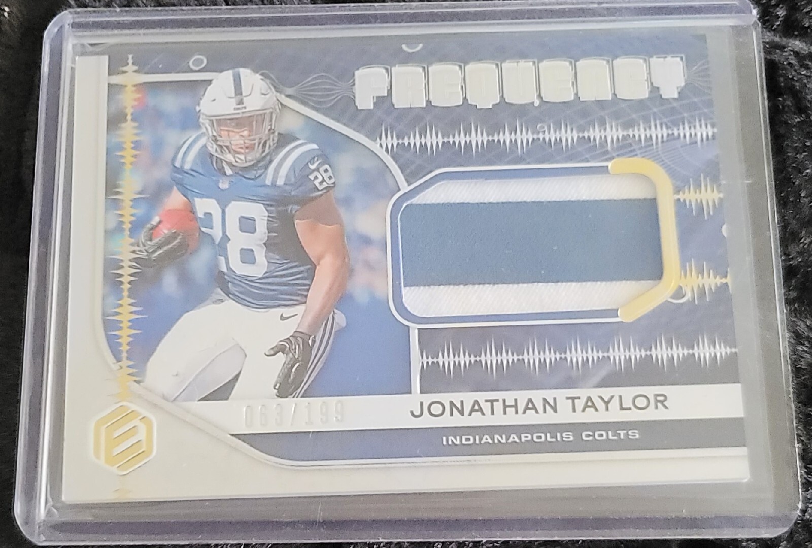 Jonathan Taylor Panini Elements Frequency Memorabilia #FR17 Frequency Memorabilia