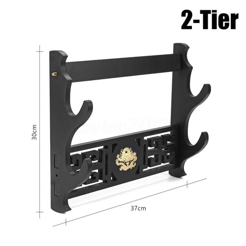 Montaggio Samurai Porta Spada Supporto Katana Tanto Staffa Rack Appendiabiti 1~4 Livelli - Foto 21 di 23