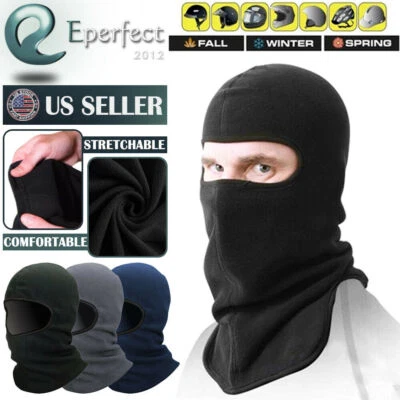 Full Face Ski Mask Balaclava Winter Thermal Fleece Hood Neck Warmer for Cycling