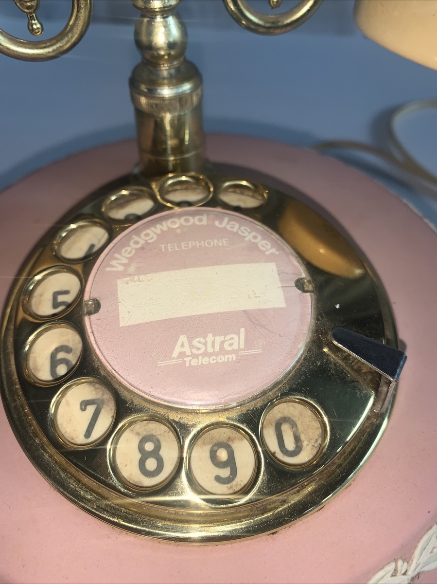 WEDGWOOD Jasper-Ware ASTRAL Telephone Vintage Pink Princesss | eBay