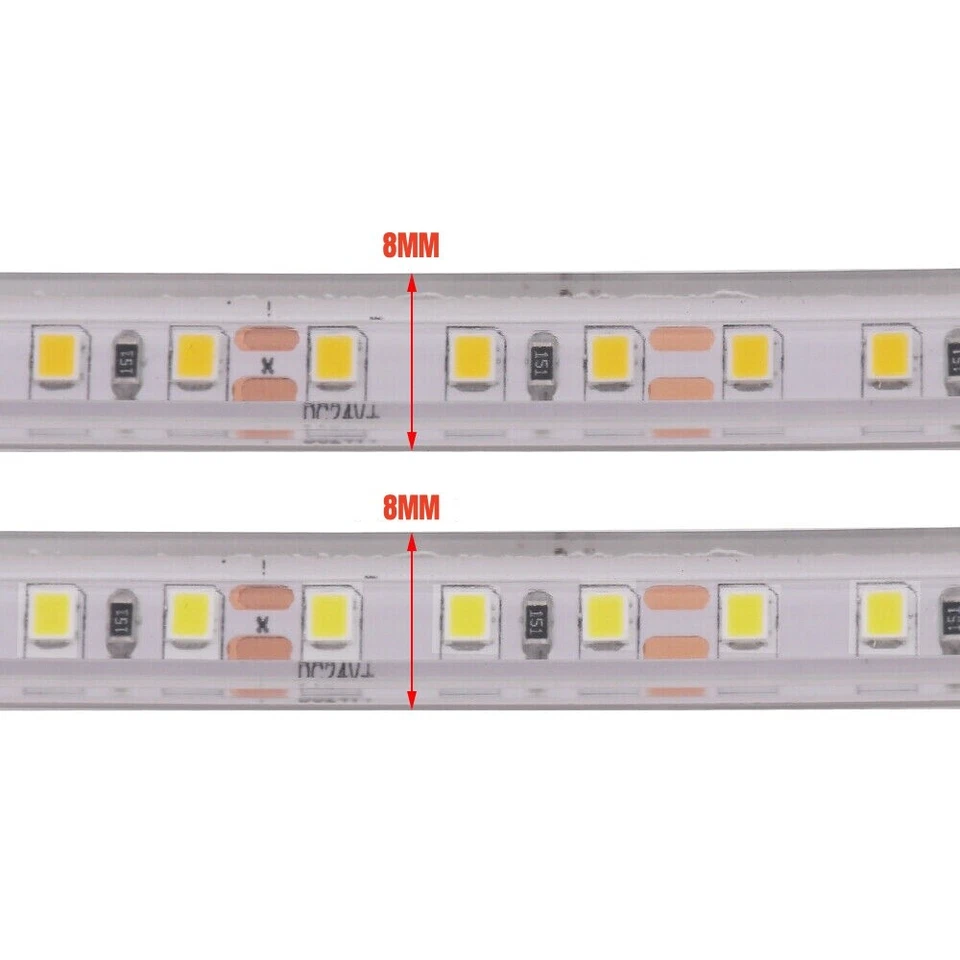 1m-20m 12V 24V 2835 LED Strip Flexible Rope IP68 Waterproof Lamp Outdoor Lights - Image 3 of 4