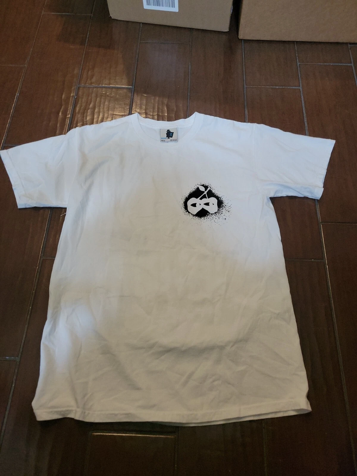 MEN’S CRIMEWAVE MFG LA SS COTTON TEE SHIRT White STREETWEAR USA MADE SIZE Med A1