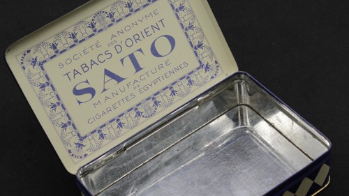 Alte Selten Blechdose Zigaretten Ägypten Sato "OPHIR" Cigarettes Tin - Bild 8 von 9