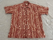 Tori Richard Short Sleeve Knot a Rope Print Shirt Mens Large Made in USA