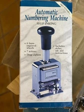 Vintage Automatic Numbering Stamp — Self-Inking (High-Quality - Rodgers)