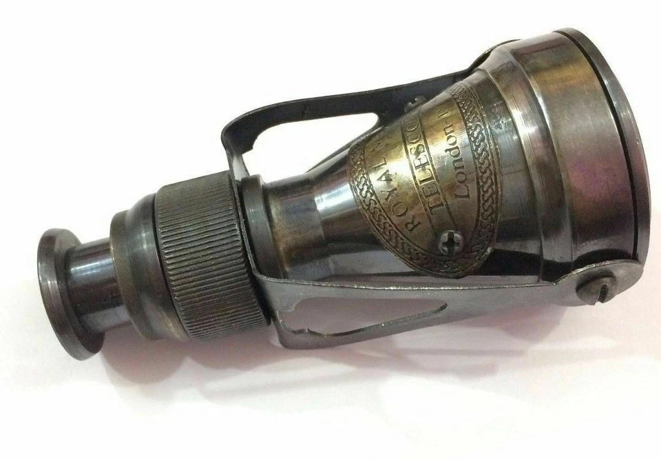 Винтажный ручной работы латуни старинный монокуляр телескоп карман мини телескоп - Изображение 3 из 4