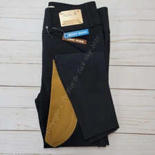 Tailored Sportsman Girls Light Weight Technical Breeches Clarino Patch Black