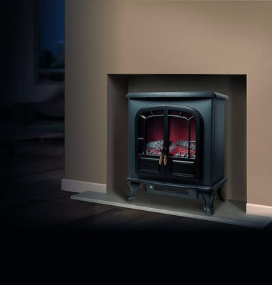 New Warmlite 2000W Double Door Portable Electric Fire Stove Heater Fireplace  Log | eBay