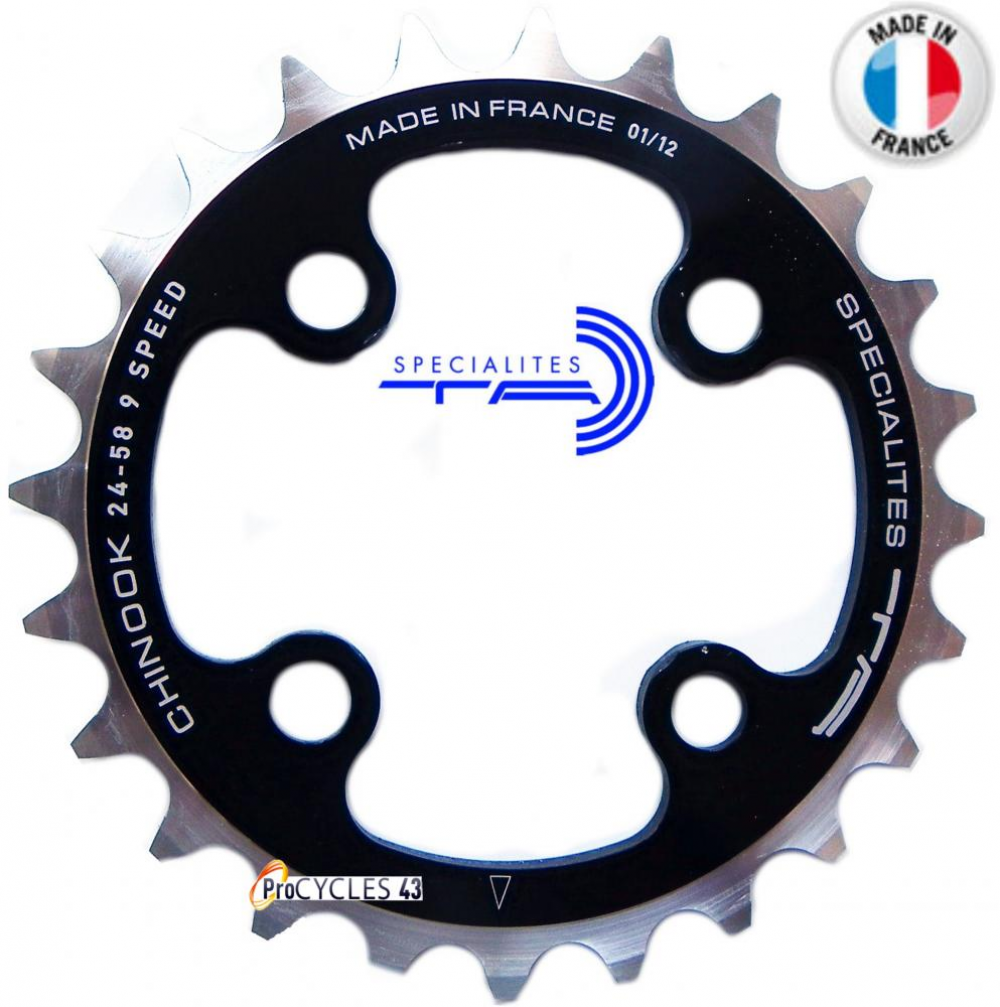Plateau Specialites TA Chinook 9V 104mm Intermédiaire Noir - Sport