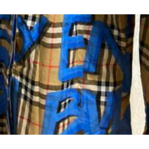 Burberry London Graffiti Shirt Long Sleeve Size 38 blue Rare Burberry London Graffiti Shirt Long Sleeve Size 38 blue Rare