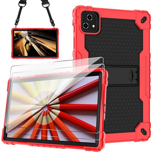 For T-Mobile Revvl Tab 5G Heavy Duty Case Built Strap Kickstand,Screen Protector - Picture 43 of 45