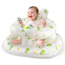 Inflatable Seat for Babies 3  36 Months, Sit Me Up Floor Chair with Built-in A...
