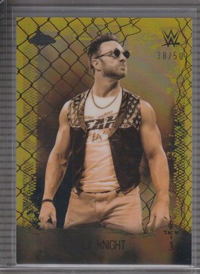 2025 Topps Chrome WWE x Cactus Jack #AOK-51 LA Knight Astroknights Gold #/50