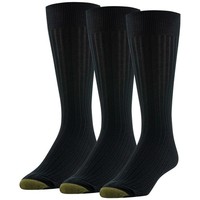 Gold Toe Canterbury Herren-Socken Xl Schwarz