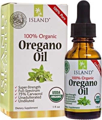 Island Nutrition, Oregano Oil Organic Liquid Drops - 100% 1 Fl Oz (Pack of 1)