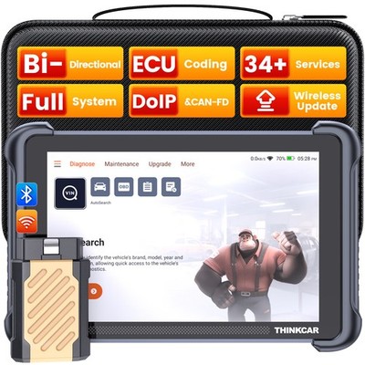 2026 ThinkScan 689BT OBD2 Scanner Diagnostic Tool E.CU Coding All System Scanner