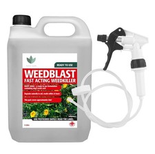 5L Industrial Weed Killer Strong, Fast Acting Weedkiller with Long Hose Trigger 5.00 per litre
