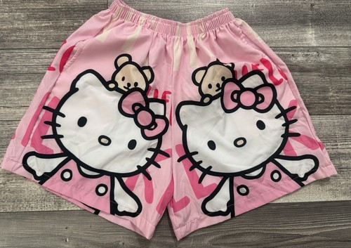 Hello Kitty Casual Pajama Set Womens Size Medium Pink Button Top & Shorts - Picture 7 of 7