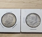 1964-D Kennedy Half Dollar Lot of 2 US Coin 50C 90% Silver Circulated
