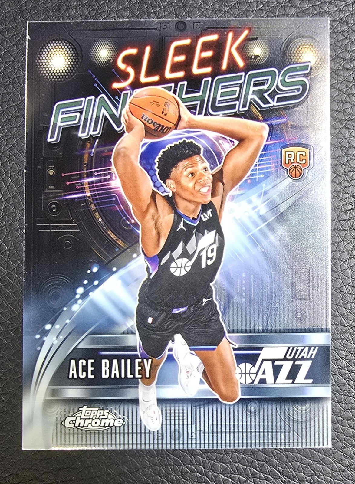 2025-26 Topps Chrome Ace Bailey (RC) Sleek Finishers #SF-25 Jazz