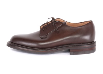 JOSEPH CHEANEY DERBY SHOES Deal espresso brown handmade England 6.5 F