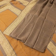 Sanskriti Vintage Brown Sarees 100 Pure Silk Woven Premium Sari Craft Fabric