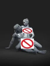 3D printed Resin Model Kit Boy And Girl Action Couple Anime Figure Unpainted