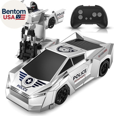 Transform RC Cars Robot, 2.4Ghz 1:18 Scale Remote Control Car Toys for Boys 4-7