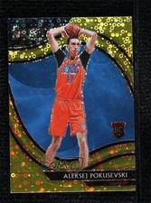 2020 Panini Select Courtside Gold Disco Prizm /10 Aleksej Pokusevski Rookie RC