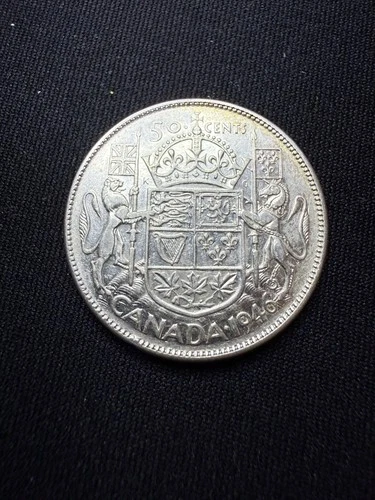 1946 Canada Silver 50 Cent (Half Dollar) Coin
