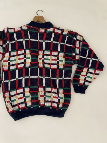 Vintage 90’s Cabin Creek Women’s M 100% Acrylic Cardigan Sweater Bel Air USA - Picture 8 of 8