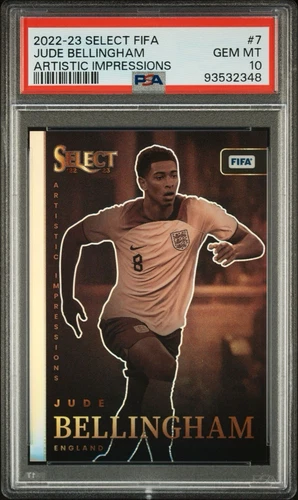 Jude Bellingham PSA 10 2022-23 Panini Select FIFA Artistic Impressions England